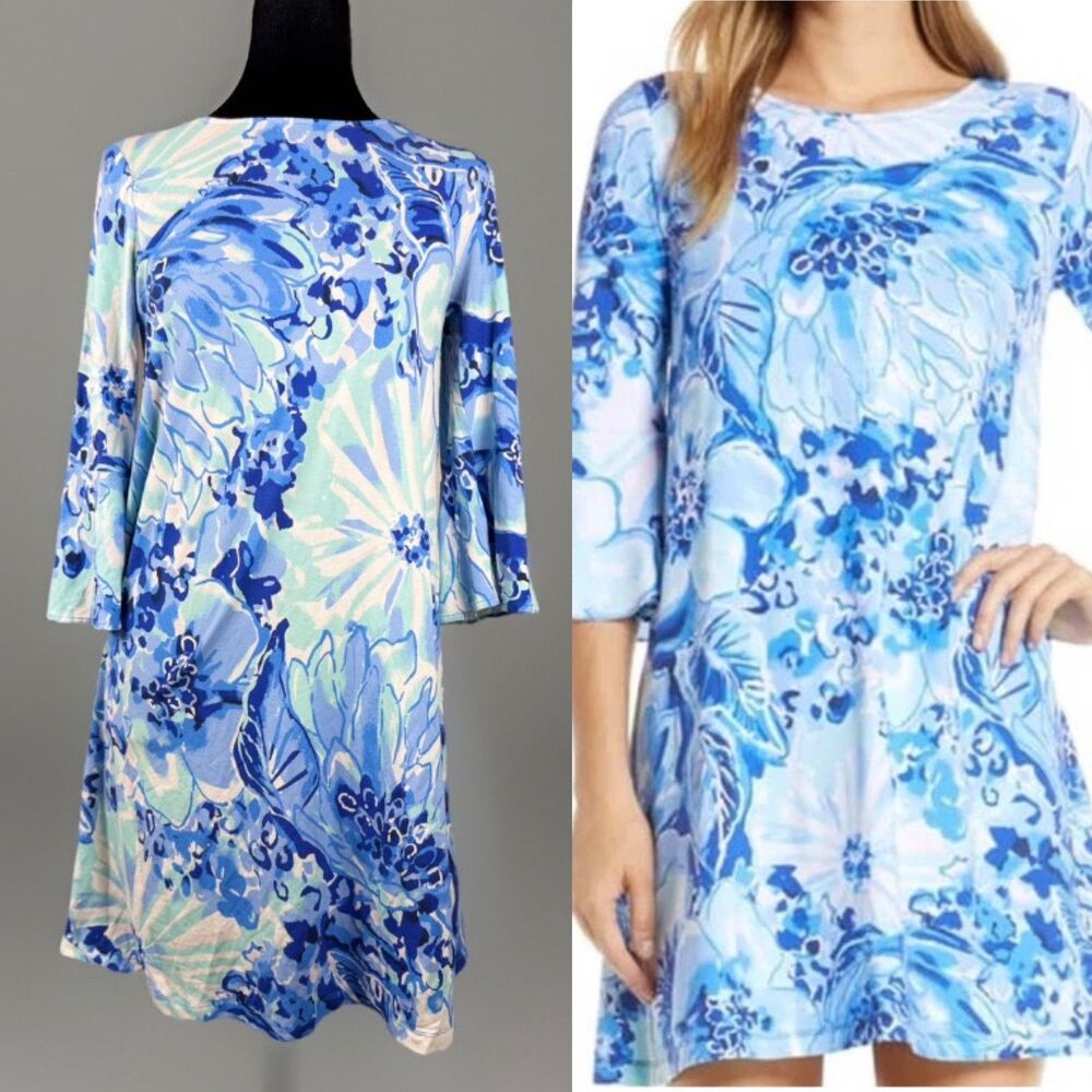 Lilly Pulitzer  Ophelia Swing Dress Coastal Blue Catch N Keep size small